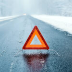 Černý led na silnici