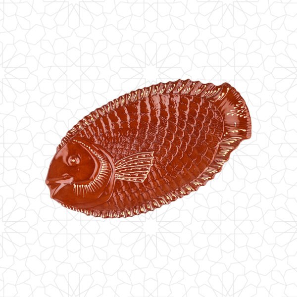 صحن طهي آمن للفرن على شكل سمك 50 سم