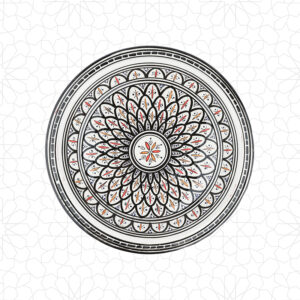 Handmade Qasria Hand Painted Art 48cm