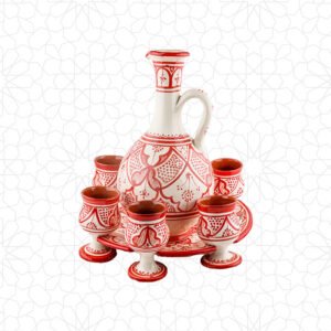 Ceramic Laban Set Red