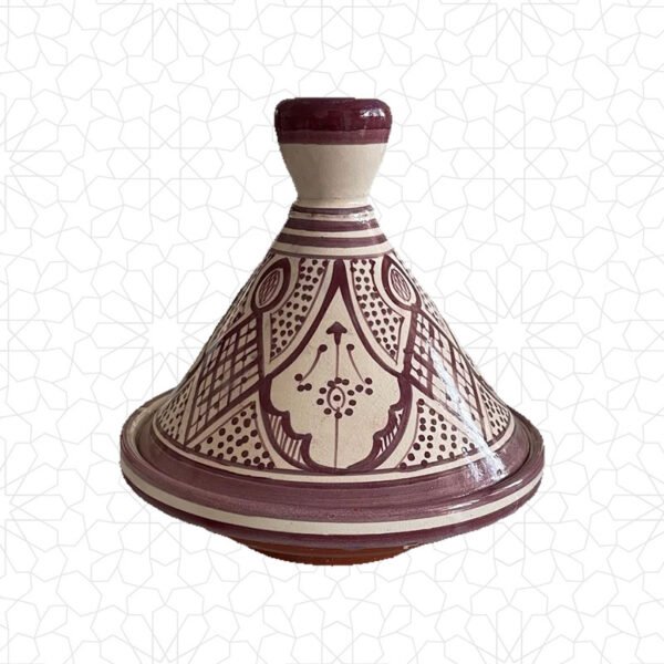 طاجن تقديم الطعام السيراميك بنفسجي 23 سم