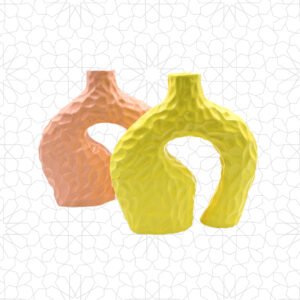 مزهرية مصنوعة يدوياً بتصميم أنيق معاصر