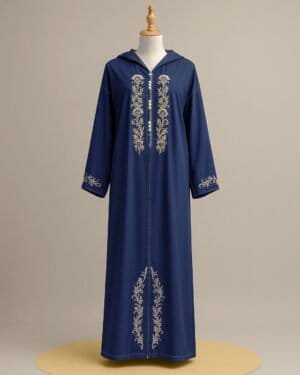 Moroccan Jlaba Navy