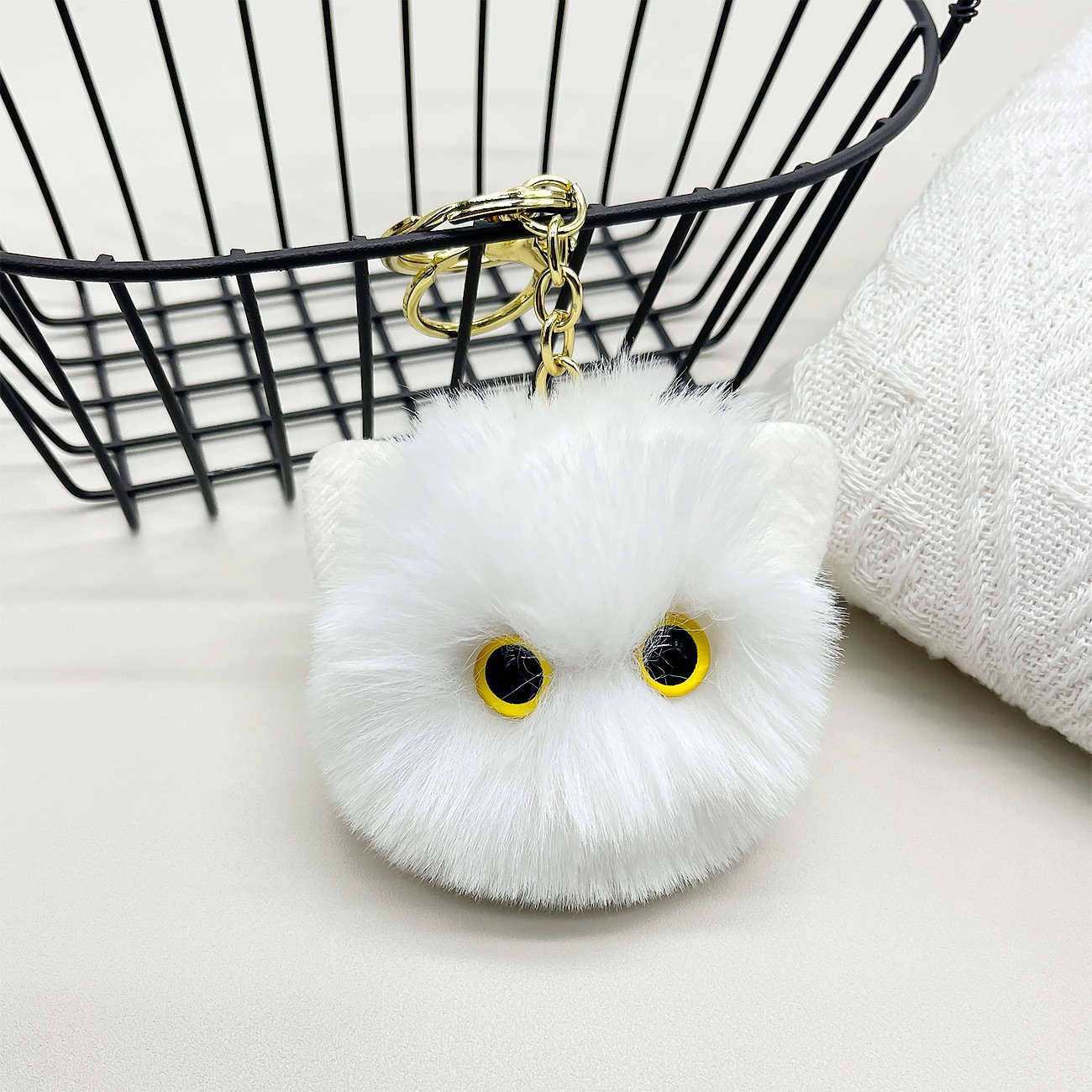 Cute cat head Keychain Pendant - Image 5
