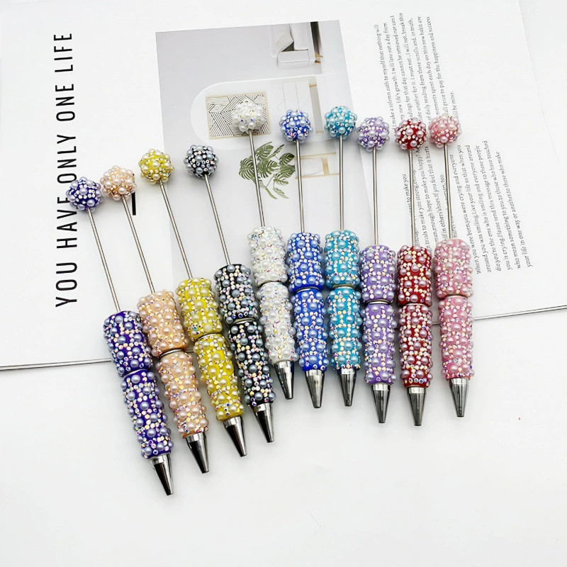 DIY Electroplated Rainbow Full Rhinestone Beaded Pen - Image 3