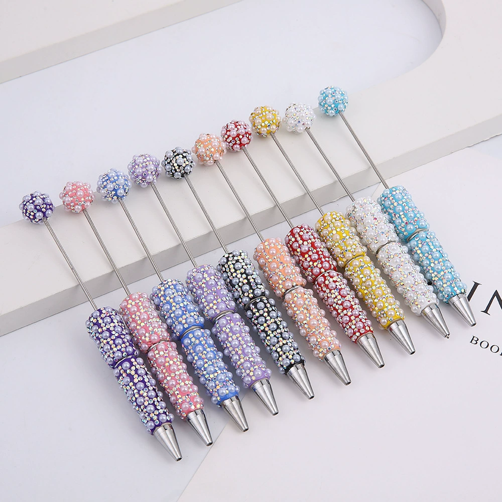 DIY Electroplated Rainbow Full Rhinestone Beaded Pen - Image 2