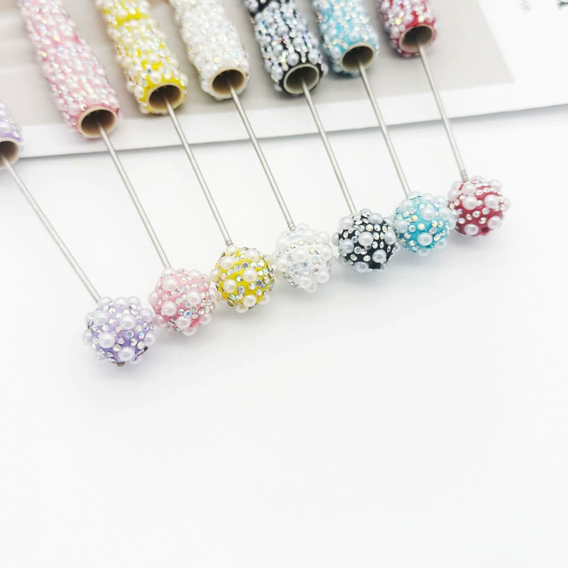 New DIY Electroplated Rainbow Full Rhinestone Beaded Pen - Image 7
