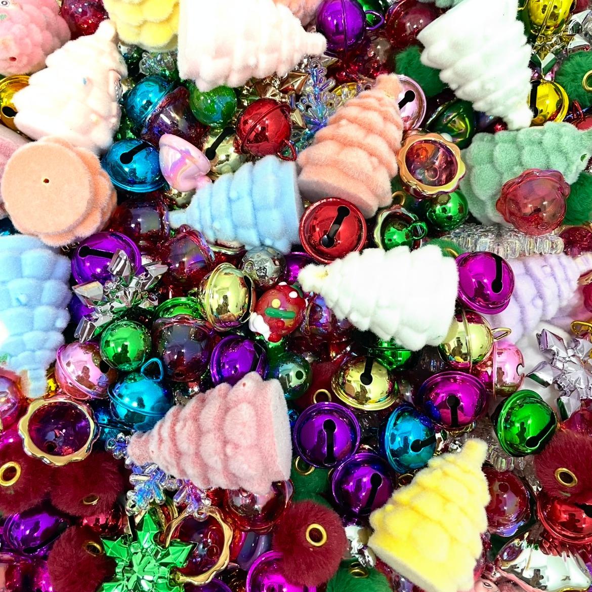 Christmas Acrylic Beads Mix for DIY Jewelry Making