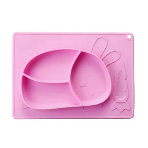 Plato de silicona Conejo