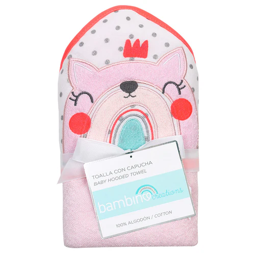Toalla con capucha Bambino Arcoíris