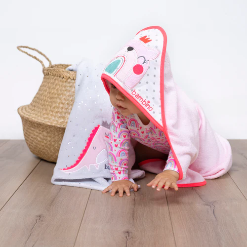 Toalla con capucha Bambino Arcoíris - Imagen 3
