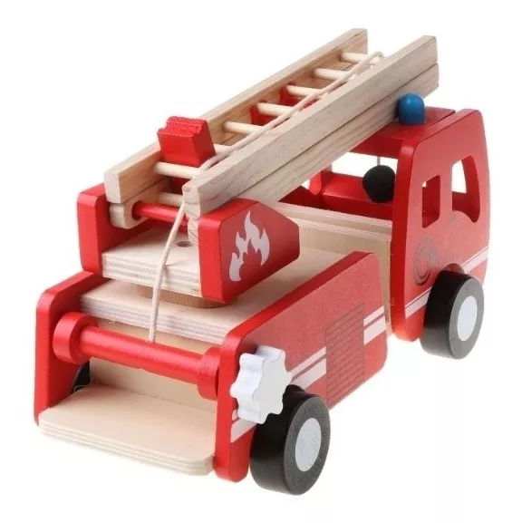 Camión de Bomberos de madera