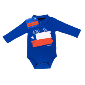 Body Chile Azul con Bandera