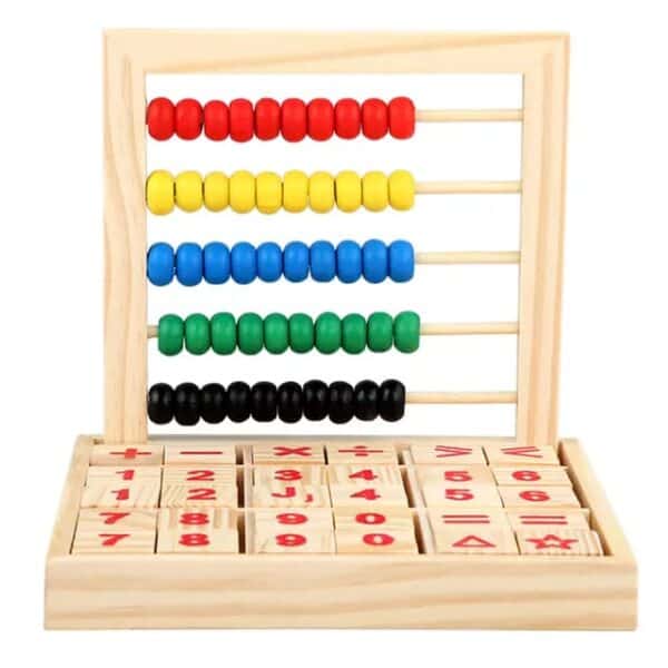 Ábaco con bloques de números