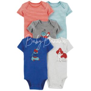 Set 5 bodys m/c Perro San Bernardo