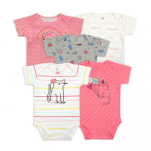 Set de 5 bodys m/c Gato