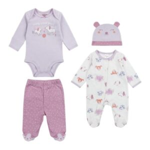 Ajuar de 4 piezas 0, 3 y 6 meses