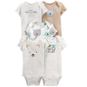 Set de 5 bodys m/c Oso