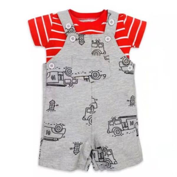 Polera + Jardinera short Bombero