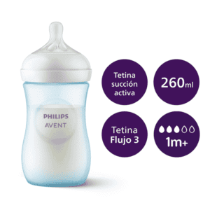 Mamadera Natural Response 260ml Avent 1m+ Celeste