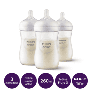 Mamadera Natural Response 260ml Avent 1m+ (3 unidades)