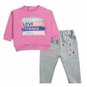 Conjunto Buzo Love fucsia