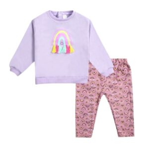 Conjunto Buzo Arcoíris morado