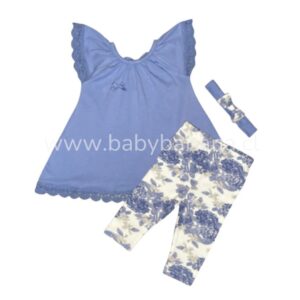 Conjunto 2 piezas Celeste + cintillo