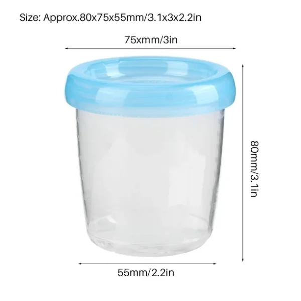 Set de 4 vasos de almacenamiento 180 ml - Imagen 4