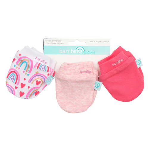 Set 3 mitones Bambino Arcoíris