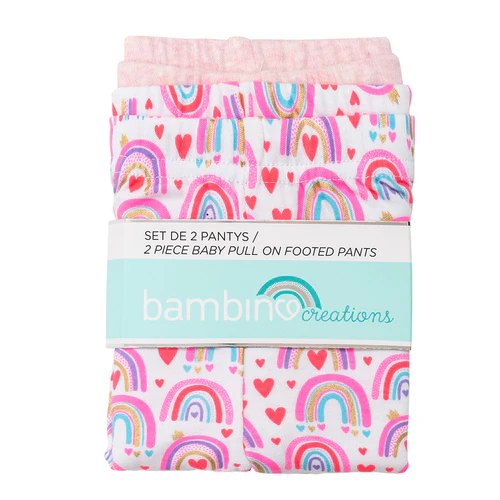 Set de 2 pantys Bambino niña Arcoíris