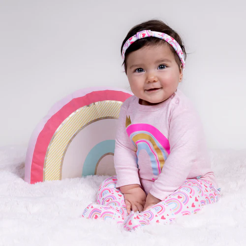 Set de 2 pantys Bambino niña Arcoíris - Imagen 2