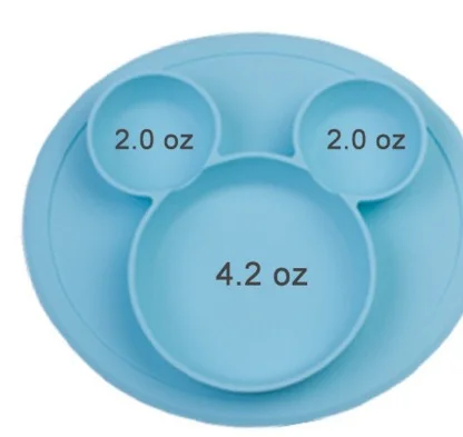 Plato de Silicona Mickey amarillo - Imagen 3