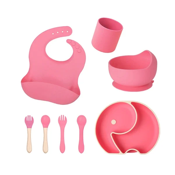 Set de alimentación 8 piezas - Rosado