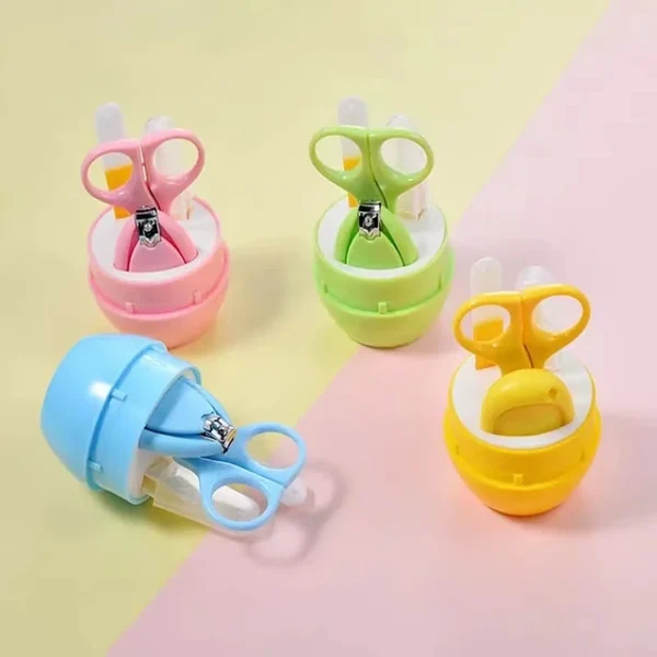 Set de cuidado manicure 4 en 1 (lima, corta uñas, tijera y pinza)