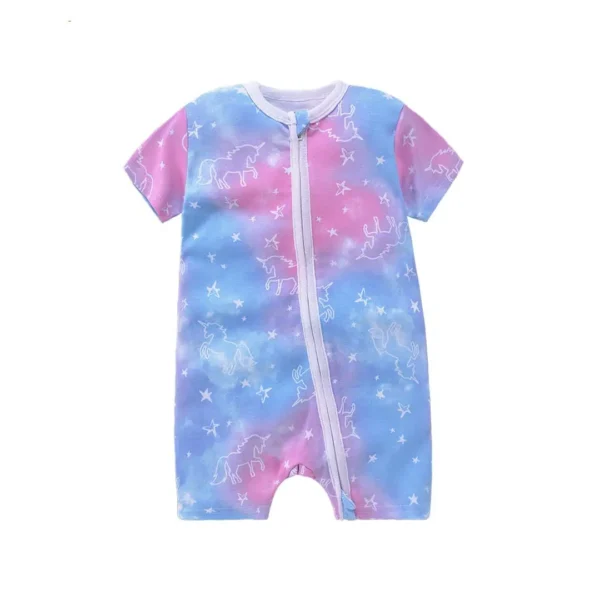 Enterito pijama manga corta unicornio