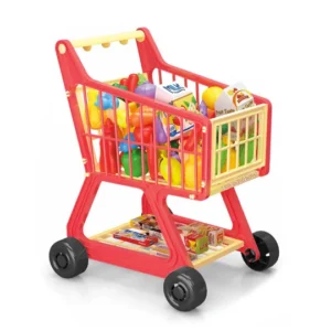 Carrito de supermercado rosado