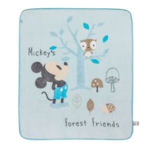 Frazada Mickey celeste Disney Bambino