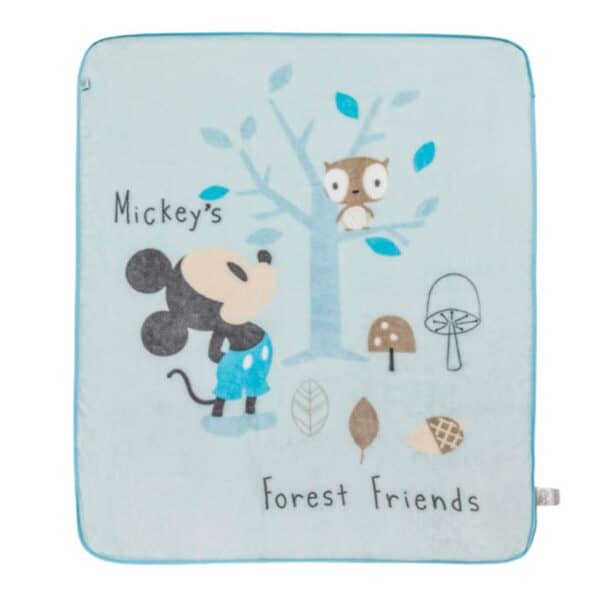 Frazada Mickey celeste Disney Bambino