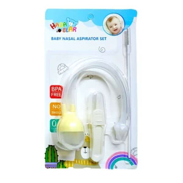 Aspirador nasal + pinza amarillo