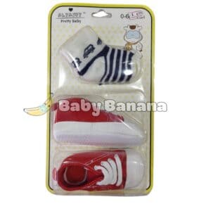 Pack Zapatillas rojas + calcetines