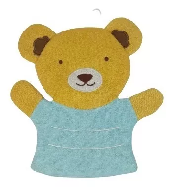 Guante de baño esponja bebé Osito
