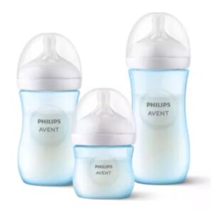 Mamaderas Natural Response Celeste Avent (3 unidades) 125 ml, 260 ml y 330 ml
