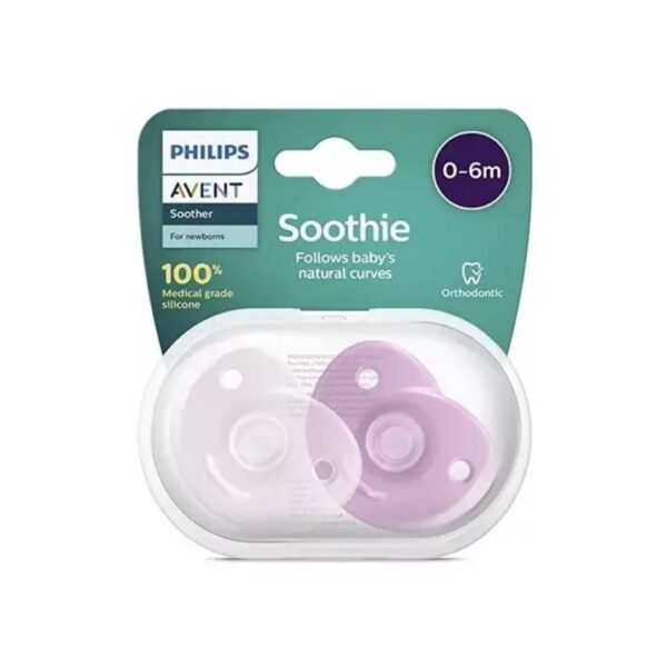 Chupetes Avent Soothie 0-6 m Rosado