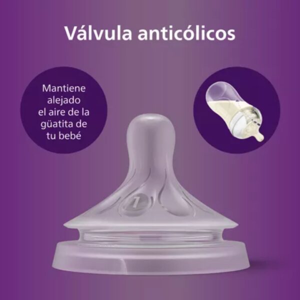 Tetina Natural Response Avent 6m+ Flujo 5 (2 unidades) - Imagen 4