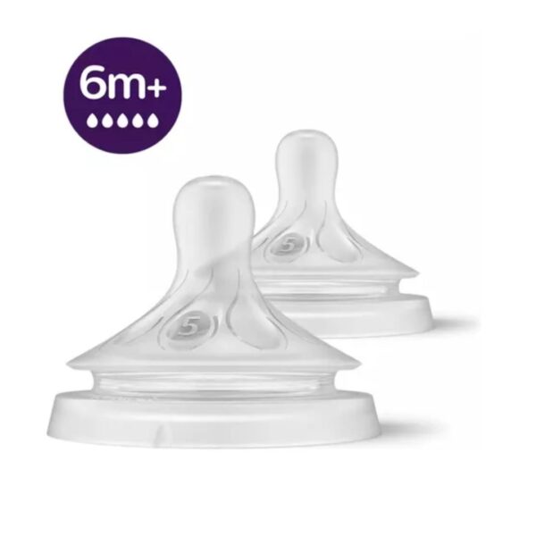 Tetina Natural Response Avent 6m+ Flujo 5 (2 unidades)