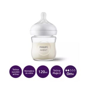 Mamadera vidrio Avent 120 ml (0 m+)
