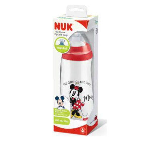 Botella de agua Nuk Minnie 450 ml