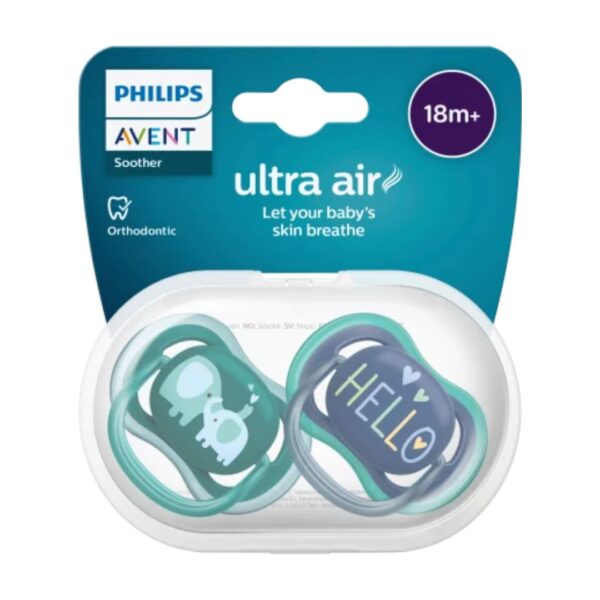 Chupetes Avent Ultra Air 18m+ Elefantes Hellos