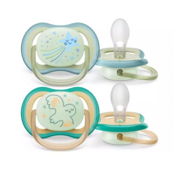 Chupetes Avent Ultra Air Nighttime 0-6 m Estrella celeste